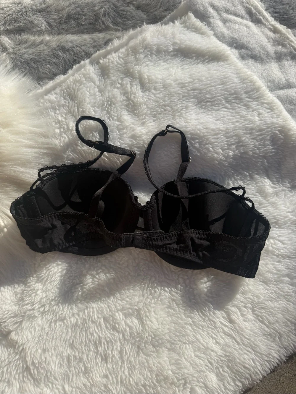 Victoria's Secret Black Lace Push-Up Bra